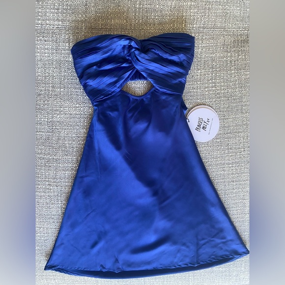 knee length dresses for ladies Shaya Strapless Mini Dress | Navy | Womens main image 1